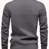Men's Sweater in Plaid Pattern