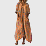 Maxi Dress with Colorful Pattern