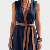 Lidia - Midi Dress with Contrast Detail