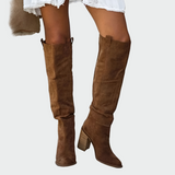 Magdalena - Leather Orthopedic Knee Boots