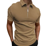 Gregorio - modern polo with half zip
