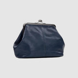 Leontýna - Leather bag with retro clasp
