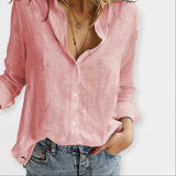 Nela - Comfortable Linen Blouse