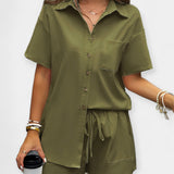 Karolina - Comfortable Set with Shirt and Shorts