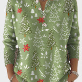 Iris - Holiday Sweater with Buttons