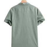 Casual Short Sleeve Cotton Shirt