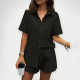 Karolina - Comfortable Set with Shirt and Shorts
