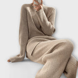 Albertina – 2-piece Cosy set in ribbed knit