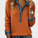 Ravit - Denim Woven Long Sleeve Blouse