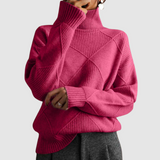 Ester - Textured Sweater with Turtleneck