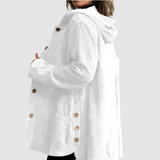 Stella - Comfortable Velvet Jacket with Hood