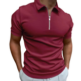 Gregorio - modern polo with half zip