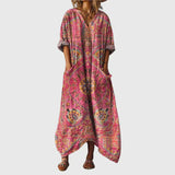 Maxi Dress with Colorful Pattern