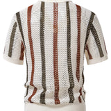 Crochet Polo with V-Neck