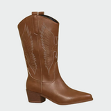 Elena - Leather Western Cowboy Boots