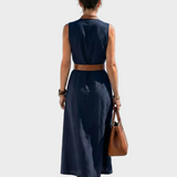 Lidia - Midi Dress with Contrast Detail