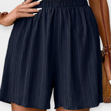 Nina - Stylish Shorts with Front Pleats