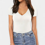 Summer V-Neck Bodysuit