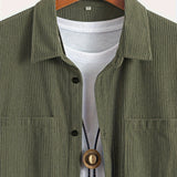 Casual Corduroy Cardigan