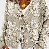 Meda - Sweater with Flower Petal Thread