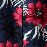 Short Sleeve Cotton Floral Shirt for Men