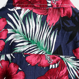Short Sleeve Cotton Floral Shirt for Men