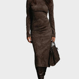 Midi Dress with Long Sleeves