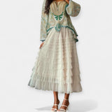 Kristýna - Elegant Tulle Skirt with Decorative Detail