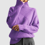 Ester - Textured Sweater with Turtleneck