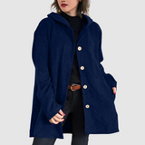 Stella - Comfortable Velvet Jacket with Hood