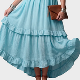 Katia - Maxi Dress with Halter Neck and Ruffles