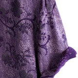 Men's Vintage Purple Cotton Summer Breathable Short Sleeve Shirt