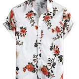 Men's Short Sleeve Floral Pattern Shirt