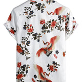 Men's Short Sleeve Floral Pattern Shirt