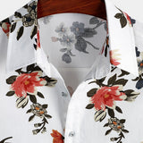 Men's Short Sleeve Floral Pattern Shirt