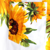 Cotton Short Sleeve Shirt for Men with Sunflower Pocket