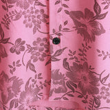 Men's Short Sleeve Hawaiian Shirt with Pink Flowers