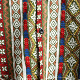 Retro Short Sleeve Cotton Boho Shirt for Men
