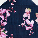 Short Sleeve Cotton Shirt with Floral Pattern for Men