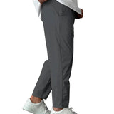 Elegant Tapered Pants with Drawstrings