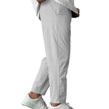 Elegant Tapered Pants with Drawstrings