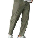 Elegant Tapered Pants with Drawstrings