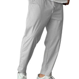 Elegant Tapered Pants with Drawstrings