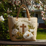 Handmade bag with a sacred cross motif