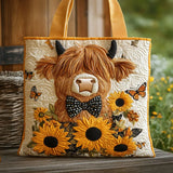 Tote bag with butterfly pillow and bow