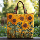 Classic Sunflower Bag with Embroidery