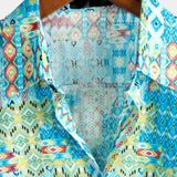 Men's Short Sleeve Hawaiian Shirt Made of Cotton Boho