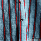 Men's Short Sleeve Cotton Shirt with Buttons