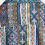 Retro Short Sleeve Cotton Boho Shirt for Men