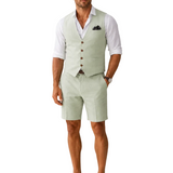 Dominik - men's vest set with a V-neck
